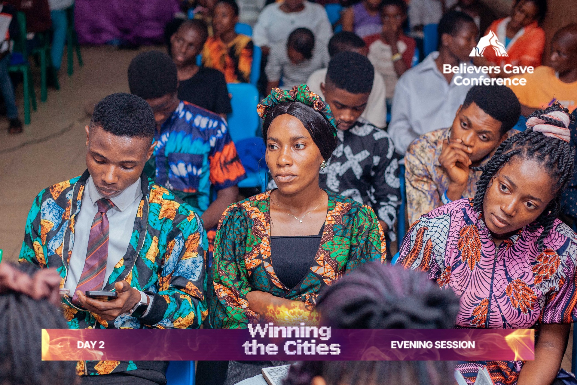 Congregation listening intently
